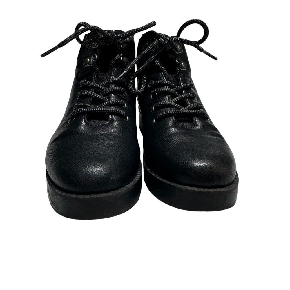 Cliffs by White Mountain Collins Blk Lace Up Ankle Boot Size 6 M - Picture 4 of 10
